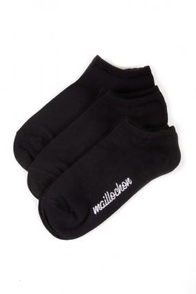 Le pack chaussettes MAILLOCHON INVISIBLE Noir (X3)