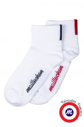 Le pack chaussettes MAILLOCHON QUARTER Blanc (X2)