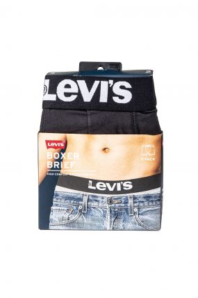 Boxer LEVIS BRIEFS Jet Black  (pack x2)