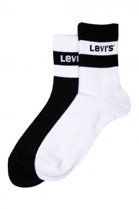 Le pack chaussettes LEVIS MID Black/White (X2)