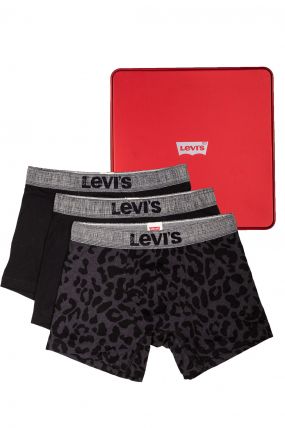 Le pack boxer LEVIS BRIEF Leopard Black (X3)
