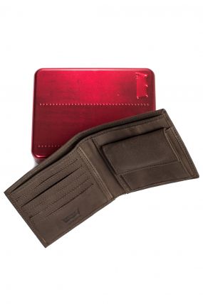 Portefeuille LEVI'S® CLAR POCKET Dark Brown-TU