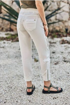 Pantalon FREEMAN T.PORTER CELINE SMOOTH Off White