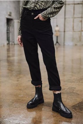 Pantalon FREEMAN PORTER LARA VELUTO Black