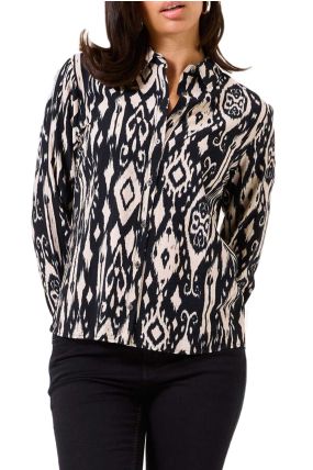 Chemise GARCIA WITH PRINT Black