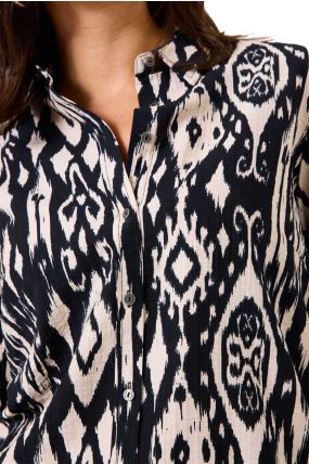 Chemise GARCIA WITH PRINT Black
