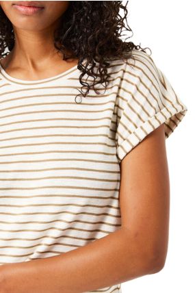 T-shirt GARCIA Rayé iced coffee