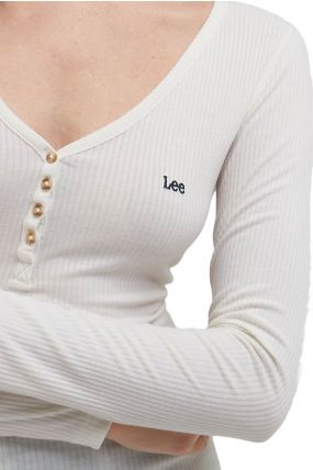 Tee Shirt LEE HENLEY Ecru