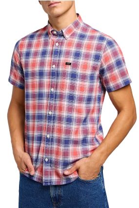 Chemise LEE BUTTON Poppy Check