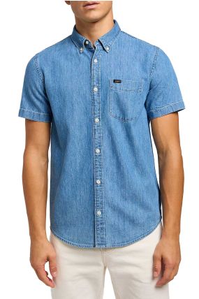 Chemise LEE BUTTON Shasta Blue 