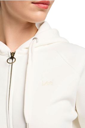 Sweat LEE ZIP THROUGH Ecru