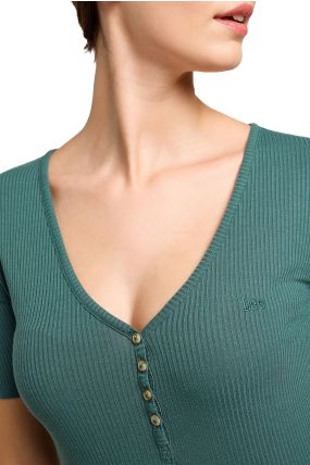Tee-shirt LEE HENLEY Evergreen