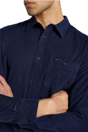 Chemise en velours LEE LEESURE Indigo Cord
