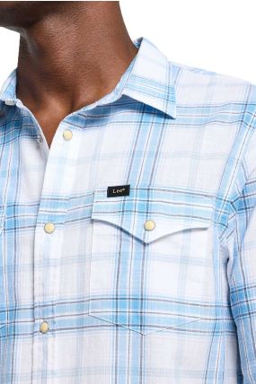 Chemise LEE WESTERN Stream Bright White