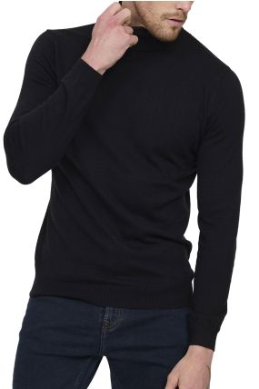 Pull col roulé LEE COOPER CERILO Black