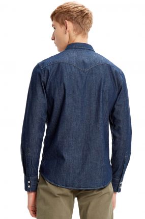 Chemise en jean LEVI'S® BARSTOW WESTERN Rinse Marbled