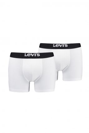 Boxer LEVI'S® BASIC White Black (lot de 2)