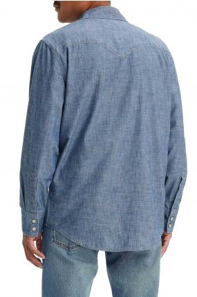 Chemise en jean LEVI'S® BARSTOW WESTERN Mid Blue Chambray