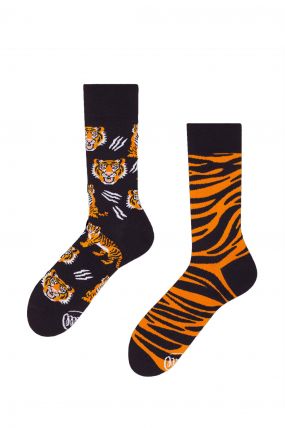 Chaussettes MANY MORNINGS FEET TIGER Orange