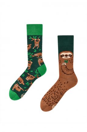 Chaussettes MANY MORNINGS SLOTH LIFE Vert / Marron