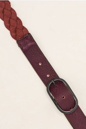 Ceinture SALSA TRESSEE Rouge