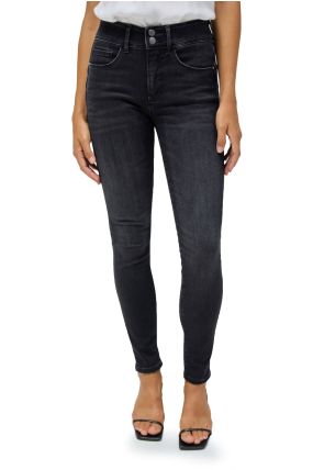 Jean SALSA SECRET PUSH IN SKINNY Noir Délavé
