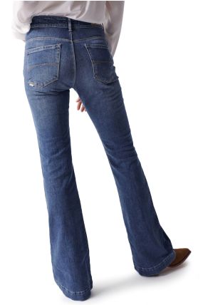Jean SALSA FAITH PUSH IN FLARE Medium Blue 