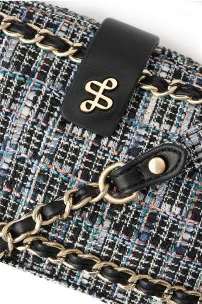 Sac bandoulière en tweed SALSA Chiné