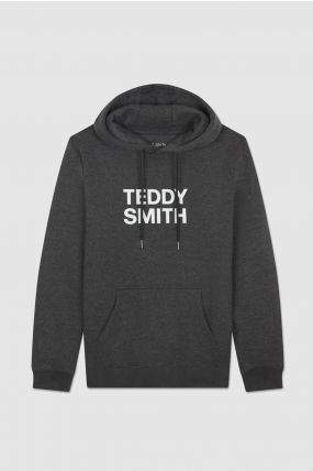 Sweat TEDDY SMITH SICLASS HOODY Melange Black