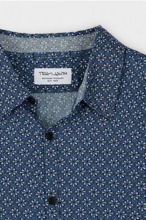 Chemise TEDDY SMITH C-DIXON MC Marine