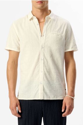 Chemise TEDDY SMITH CUT MC Cream