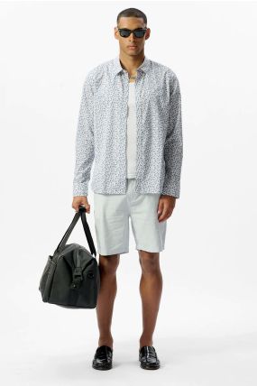 Chemise TEDDY SMITH CARTON ML Blanc Micro Floral