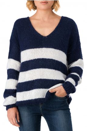 Pull TEDDY SMITH MOLLY Stripe Navy