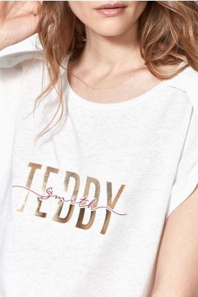 Tee-shirt TEDDY SMITH TIBA Middle White