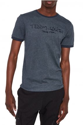 Tee-shirt TEDDY SMITH RINGER PLUS Total Navy Chine