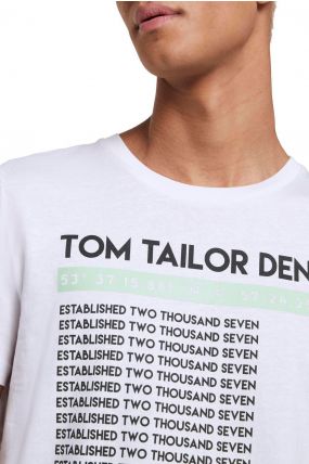 Tee-shirt TOM TAILOR PRINT White