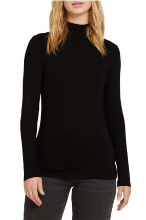 Pull TOM TAILOR COL ROULE Black