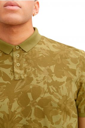 Polo TOM TAILOR Olive Floral