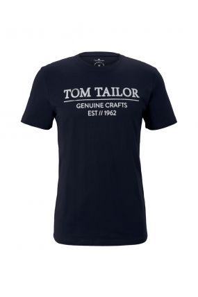 Tee Shirt TOM TAILOR LOGO Captain Blue