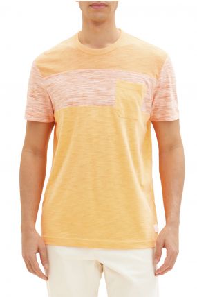 Tee Shirt TOM TAILOR POCKET Orange