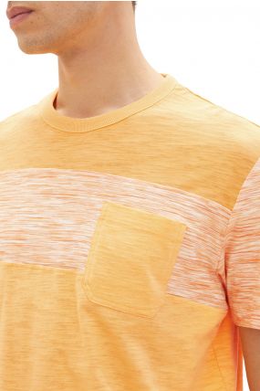 Tee Shirt TOM TAILOR POCKET Orange