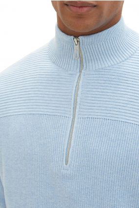 Pull TOM TAILOR COL ZIP Blue