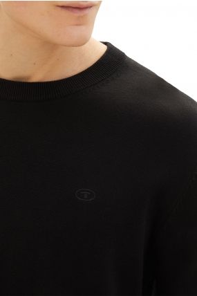 Pull TOM TAILOR CREW NECK BASIC Black