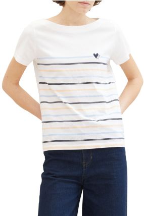 Tee-shirt manches courtes TOM TAILOR Dove White