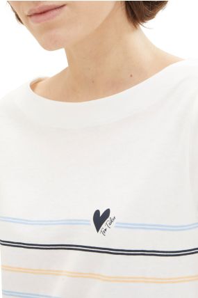 Tee-shirt manches courtes TOM TAILOR Dove White