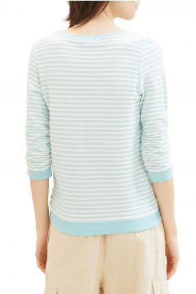 Sweat TOM TAILOR Mint Stripe