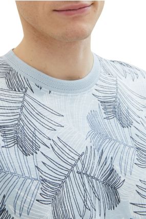 Tee shirt TOM TAILOR Blue Leaf 