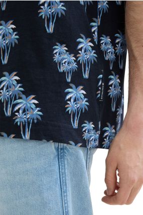 Tee Shirt TOM TAILOR PALMIER Navy Blue