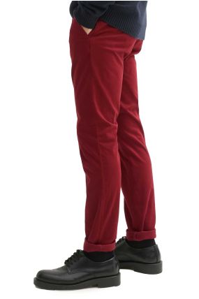 Pantalon TOM TAILOR CHINO Burgundy