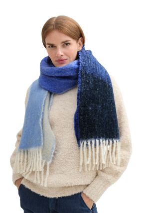 Echarpe plaid TOM TAILOR Blue